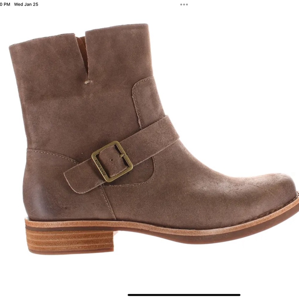 Brand new in box size 8.5 Kork-ease Kennedy ankle boots 
Taupe color